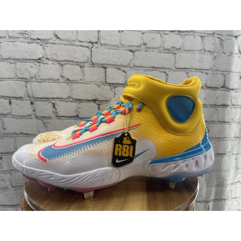 Nike x RBI Exclusive Alpha Huarache Elite 3 B-ball Cleats Fz7344-700 Men's 15 - Picture 1 of 10